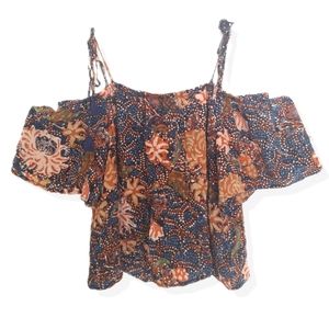 Madewell adjustable off the shoulder crop top